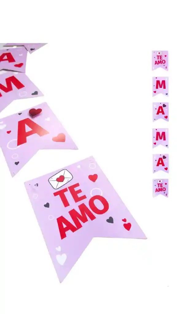 Banderin Te Amo Mama
