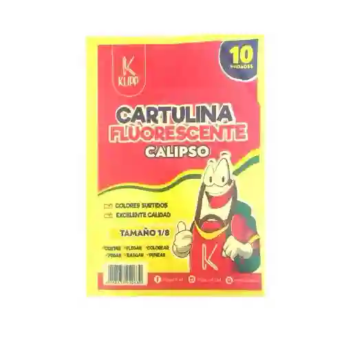 Cartulina Neon 1/8 Surtida X10