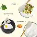 Set Utensilios Excelente Calidad Cocina Hogar En Silicona Antiadherente 10 Piezas