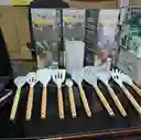 Set Utensilios Excelente Calidad Cocina Hogar En Silicona Antiadherente 10 Piezas