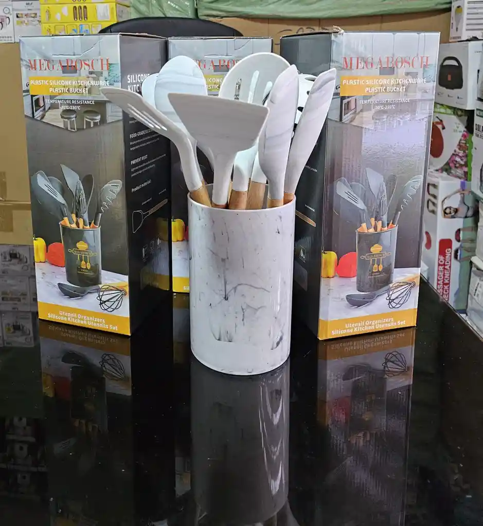 Set Utensilios Excelente Calidad Cocina Hogar En Silicona Antiadherente 10 Piezas