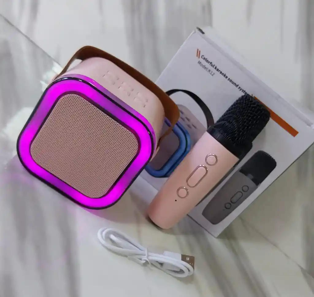 Parlante Altavoz Bluetooth Portátil Karaoke Micrófono