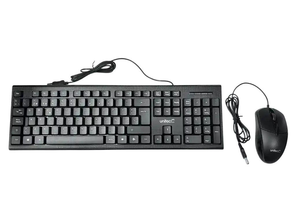 Kit Combo Teclado Y Mouse Alambrico Dpi 1000 Windows Y Mac