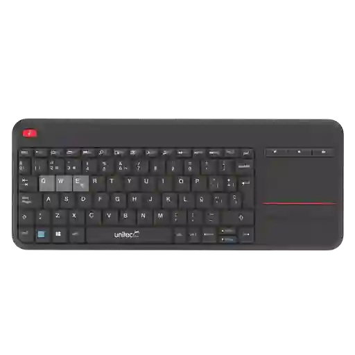 Teclado Inalámbrico Portátil Con Touchpad W001 Unitec 2,4ghz