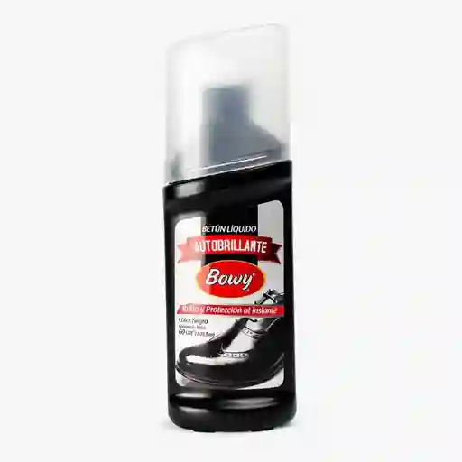 Betún Liquido Auto Brillante Color Negro Bowy 60ml