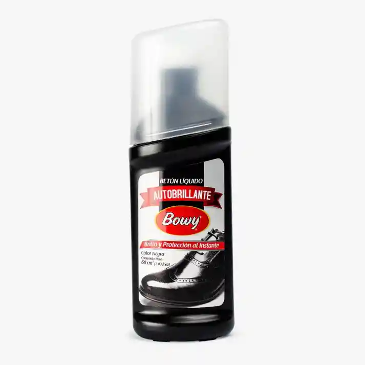 Betún Liquido Auto Brillante Color Negro Bowy 60ml