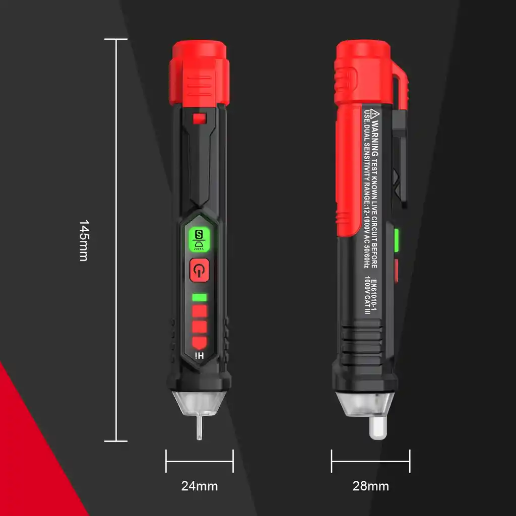 Multimetro Detector De Corriente Tester Ht 90 Unitec 12v - 1000v