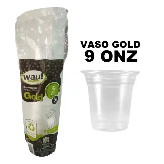 Gold Maestro Vaso Pet Cristal 9 Oz