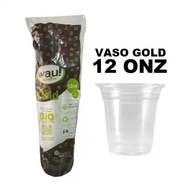Gold Maestro Vaso Pet Cristal 12 Oz