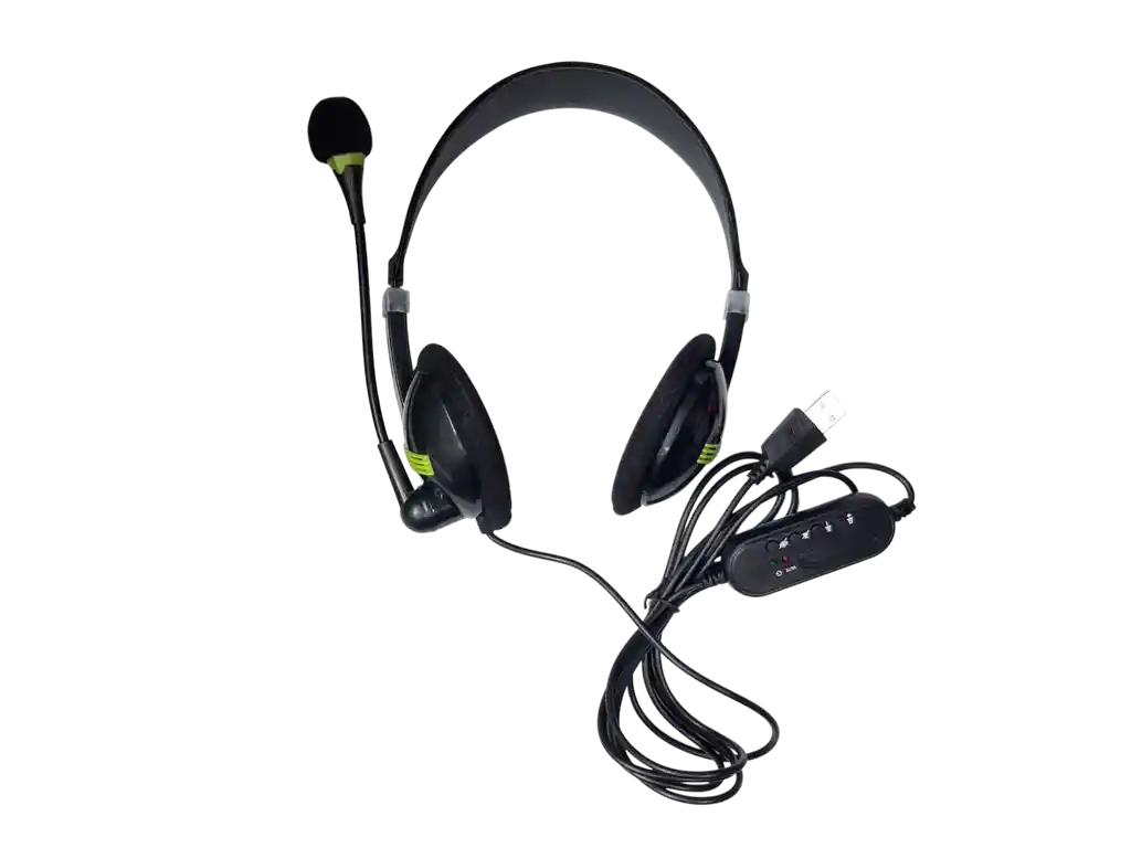 Diadema Call Center Multifunción Para Pc Usb Con Micrófono