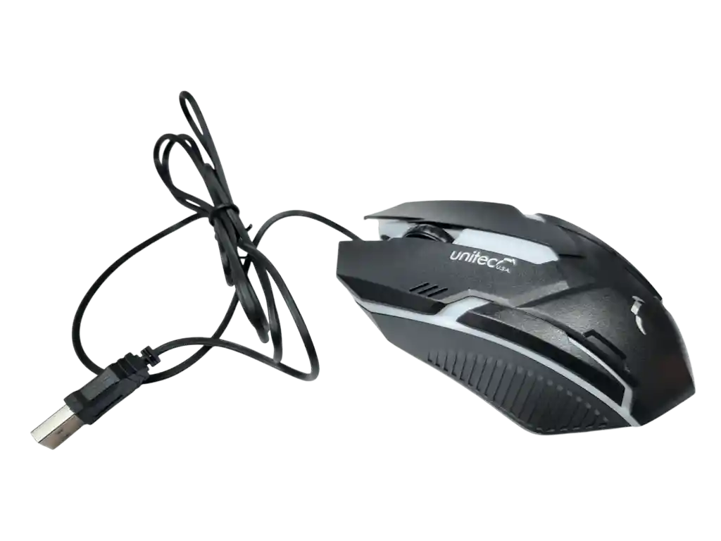 Mouse Alambrico Usb Gamer Con Luz Led Mos-379u 1200 Dpi