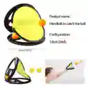 Juego De Pelota Raqueta De Mano Pádel Lanzar Y Atrapar 1 Par Color Azul