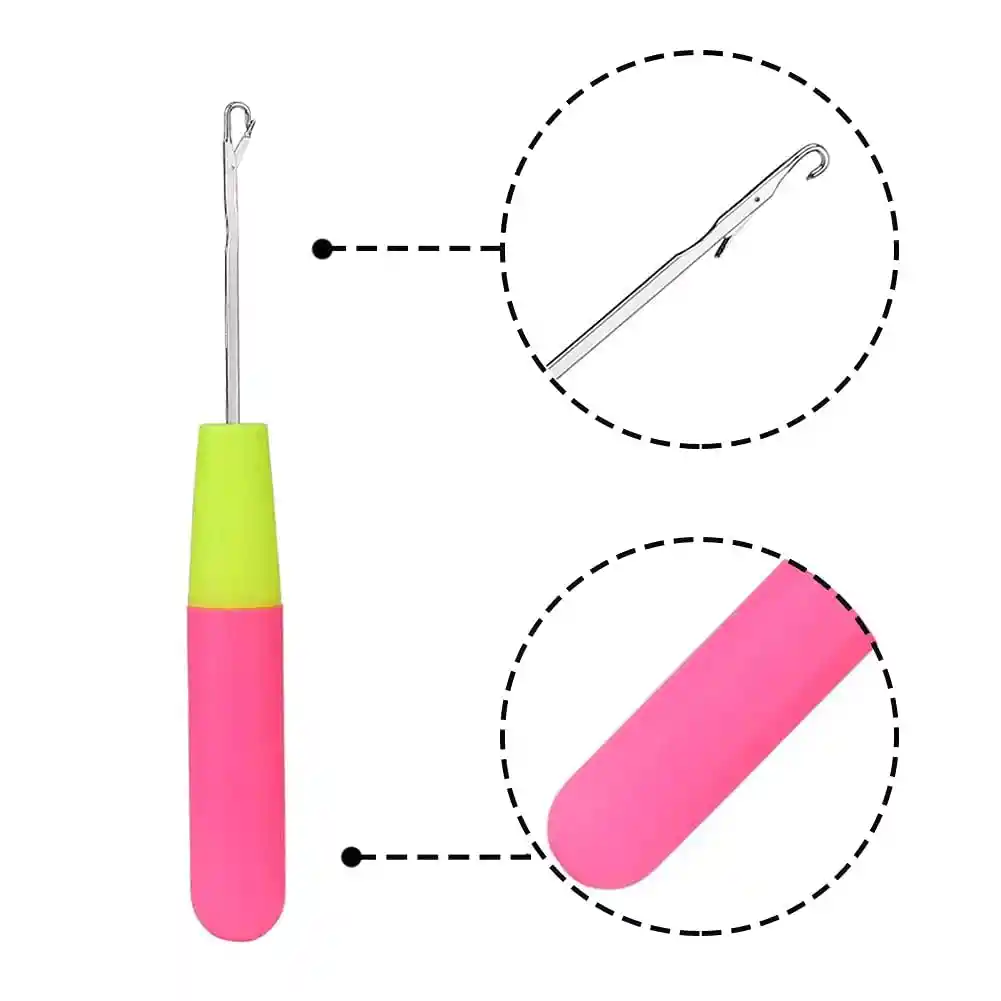 Aguja Crochet, Para Trenzar / Peinar El Cabello