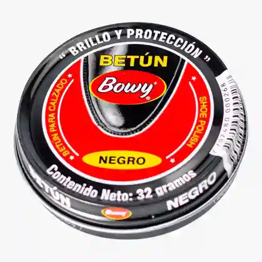 Betún Crema En Pasta Color Negro Bowy 32g