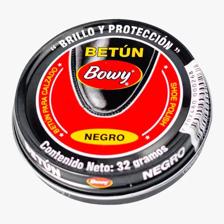 Betún Crema En Pasta Color Negro Bowy 32g