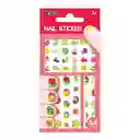 Juego Stickers De Uñas Infantiles Frutas Para Niños