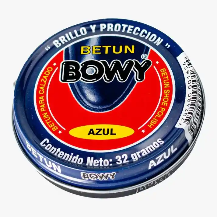 Betún Crema En Pasta Color Azul Bowy 32g