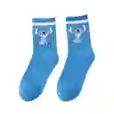 1 Par De Medias Azul Claro Stich