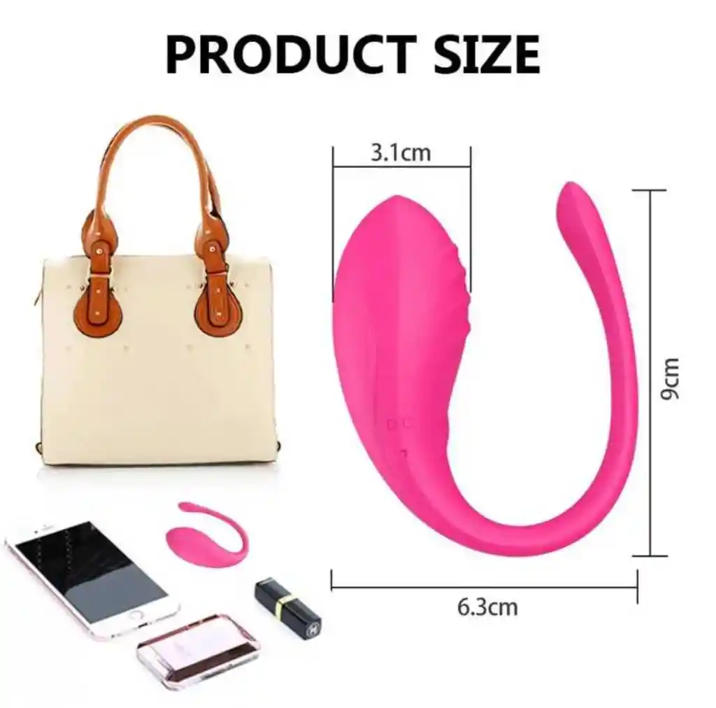 Huevo Vibrador Recargable Con Control Por Aplicación – Silicona Suave Y Resistente Al Agua 10 Modos De Vibración Estimulador Del Punto G Y Próstata