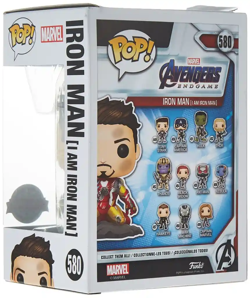 Funko Pop Avengers Glow In The Dark End Game Figura Coleccionable Iron Man (i Am Iron Man) 580