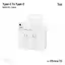 Cable Cargador Iphone 15 Carga Rapida 60w 1:1 Tipo C Generico