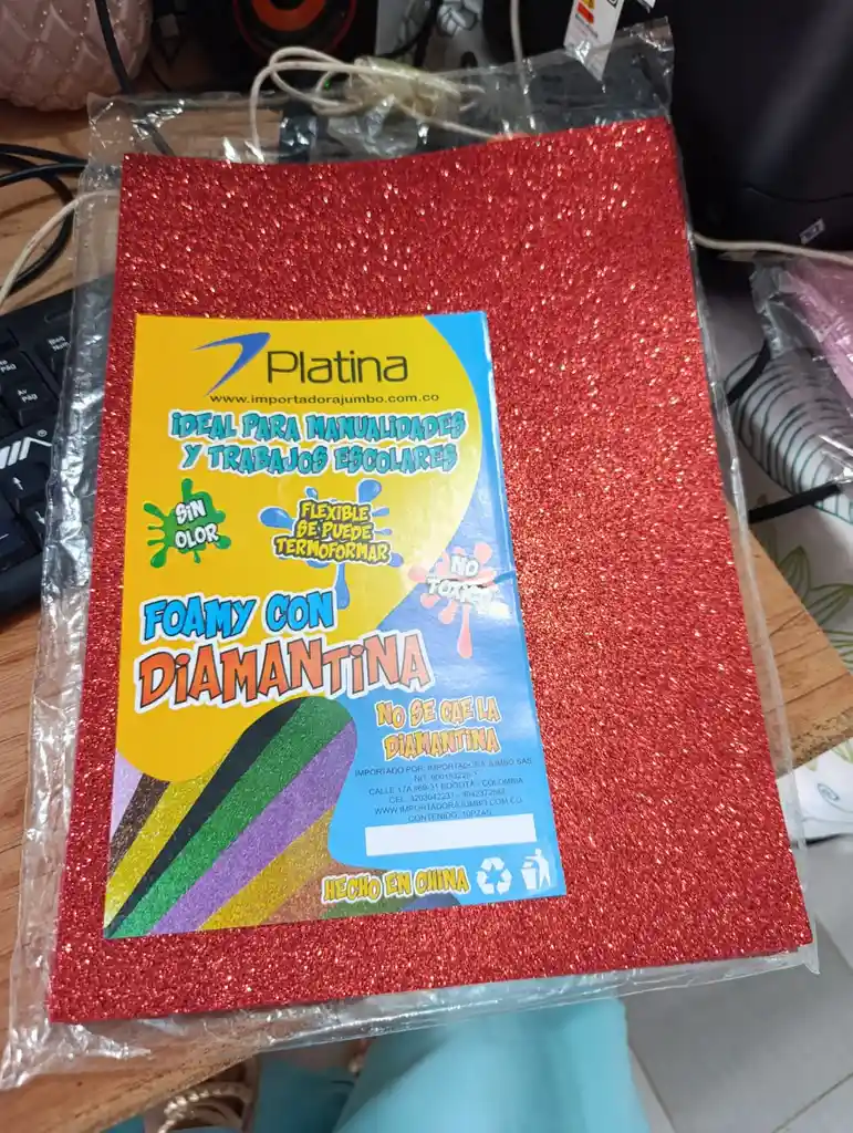 Fomy Rojo Escarchado X1