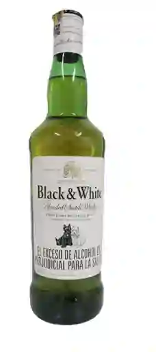 Whisky Black And White Botella