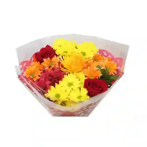 Flores Surtidas Con Rosa