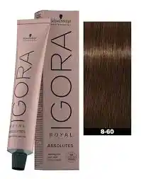 Tinte Igora Royal 8-60 (860) Rubio Claro Marrón Natural 8 60