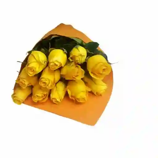 Rosas Amarillas En Bouquet