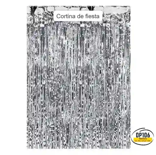 Cortina Para Fiesta Color Plata X 1
