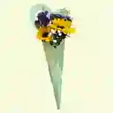 Mini Girasoles En Capuchón De Corazón
