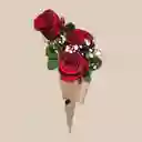 Rosas En Capuchón De Moño