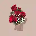 Rosas En Capuchón De Moño