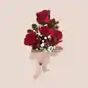 Rosas En Capuchón De Moño