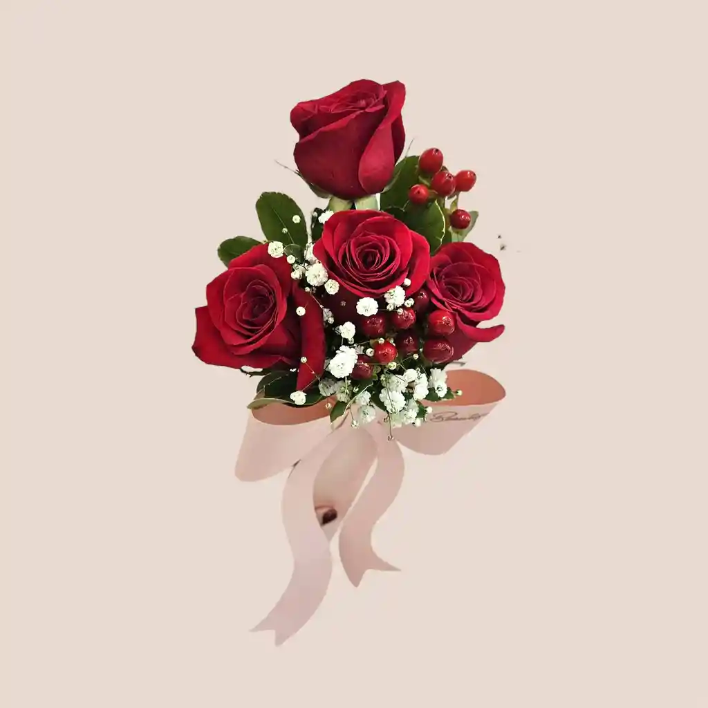 Rosas En Capuchón De Moño