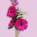 Gerberas En Capuchón De Corazón