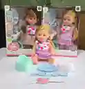Muñeca Toma Tetero Y Orina 12 Sonidos