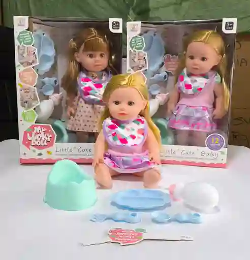 Muñeca Toma Tetero Y Orina 12 Sonidos