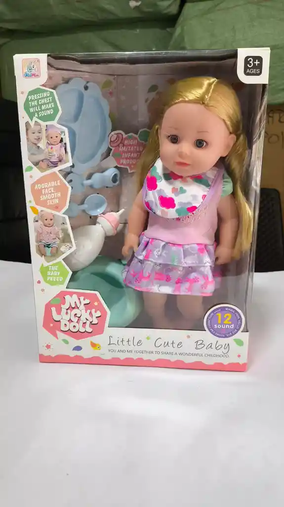Muñeca Toma Tetero Y Orina 12 Sonidos