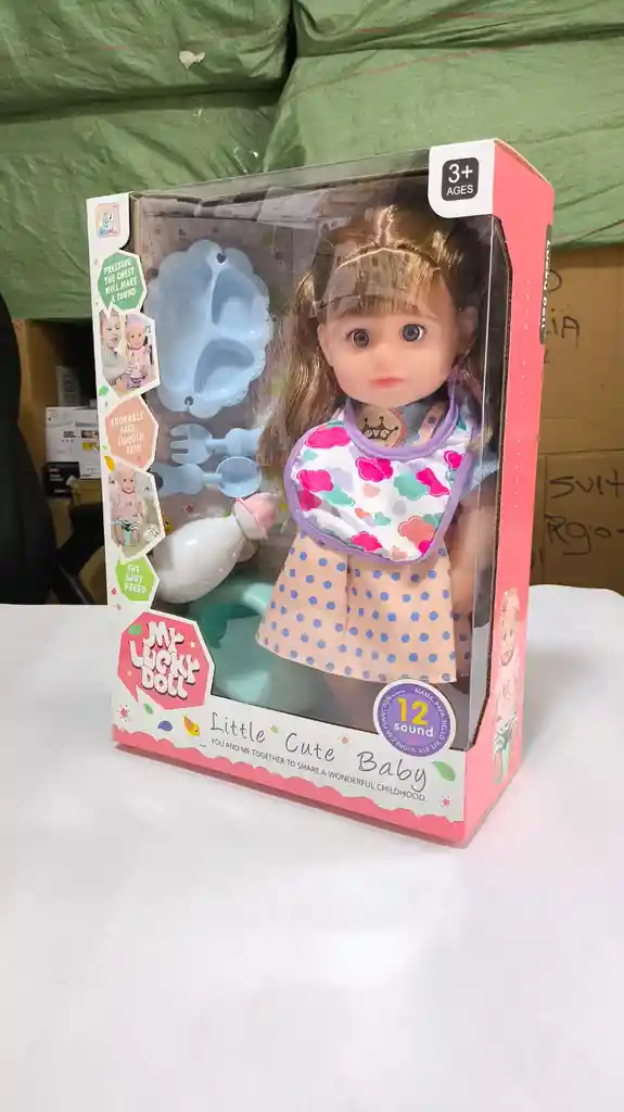 Muñeca Toma Tetero Y Orina 12 Sonidos