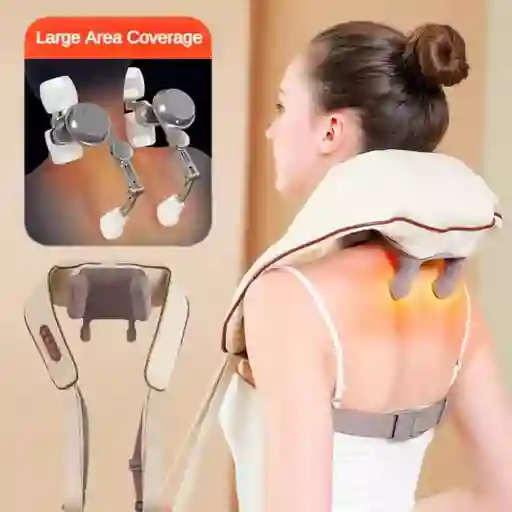 Masajeador Eléctrico Para Cuello Y Hombros Alivio Instantáneo En Casa O La Oficina