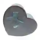 Caja De Regalo Corazon Azul Claro Ar1042 Mediana