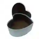 Caja De Regalo Corazon Azul Claro Ar1042 Mediana