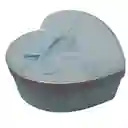 Caja De Regalo Corazon Azul Claro Ar1042 Mediana