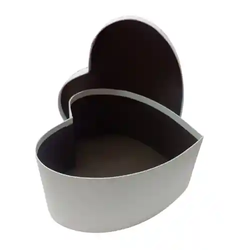 Caja De Regalo Corazon Blanca Ar1042 Grande
