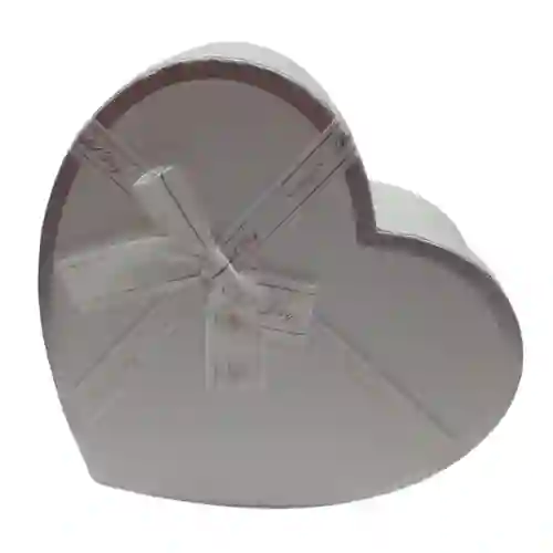 Caja De Regalo Corazon Blanca Ar1042 Pequeña