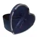 Caja De Regalo Corazon Azul Oscuro Ar1042 Pequeña