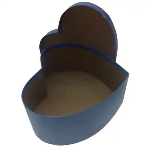 Caja De Regalo Corazon Azul Oscuro Ar1042 Pequeña