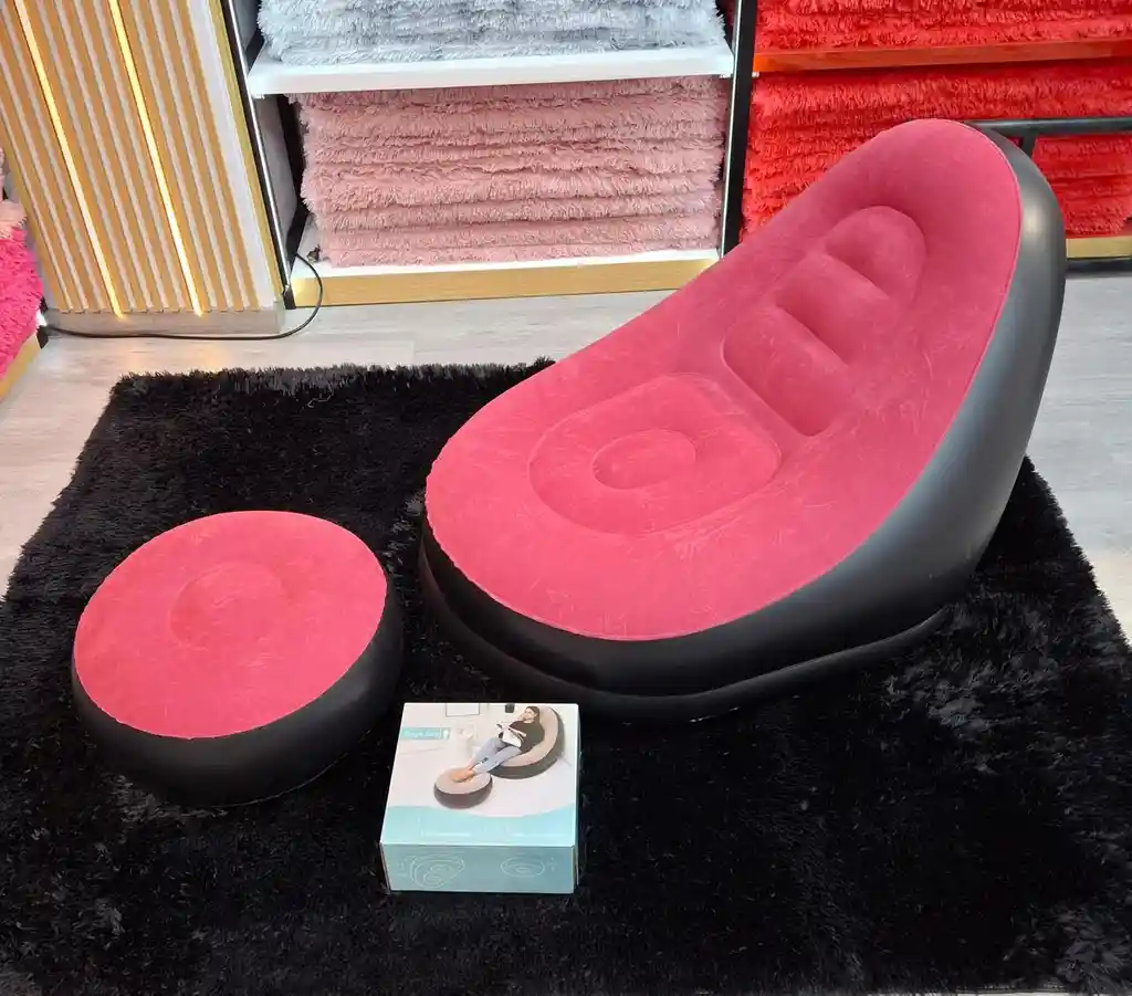 Sillón Inflable Con Reposapies